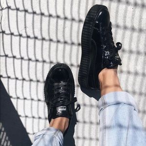Fenty puma by Rihanna size 6 black creeper
